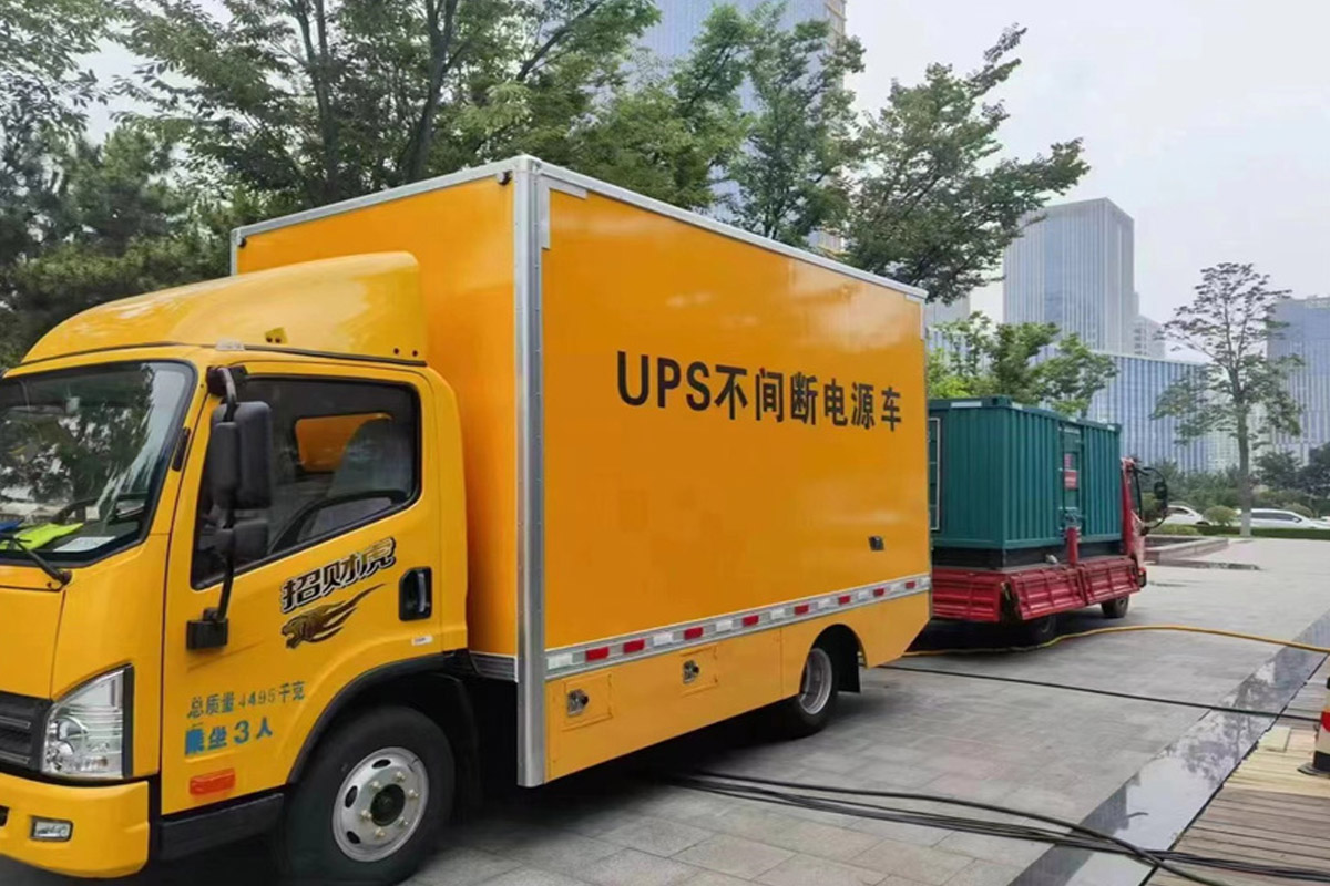 确山发电机租赁施工现场
